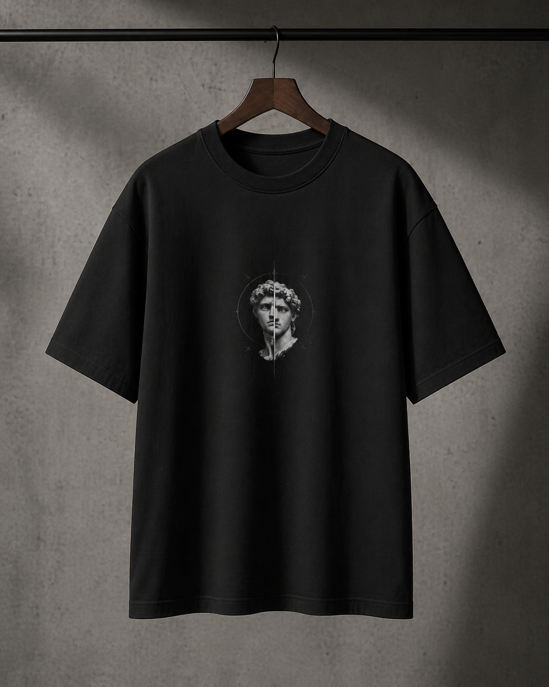 Minimal David Split Graphic T-Shirt – Premium Streetwear Tee
